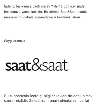Kusurlu Saat Ve İade Belirsizliği