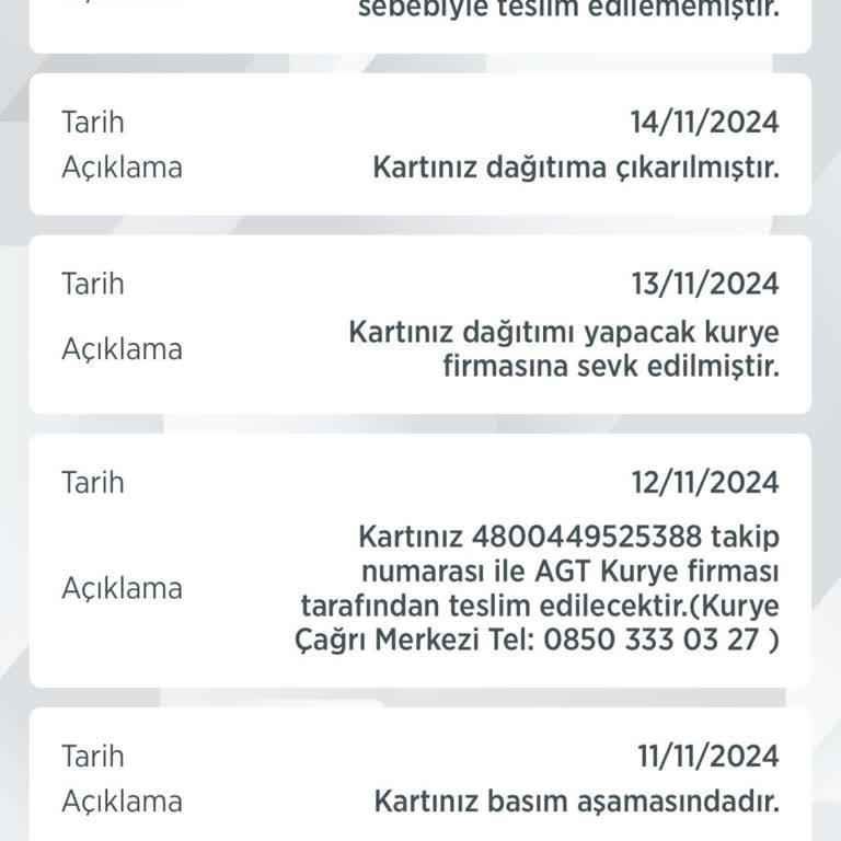 Kredi Kartı Teslimatında 10 Günlük Gecikme Ve İletişim Sorunları