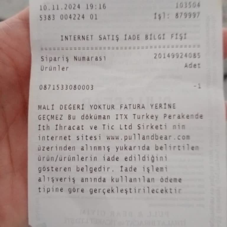 İade Ücreti Mağduriyeti: Pull & Bear Pişmanlığı