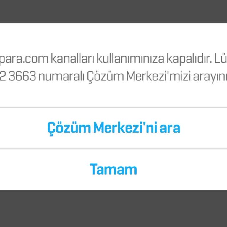Enpara Hesabına Erişim Sorunu Ve Bloke İşlemi