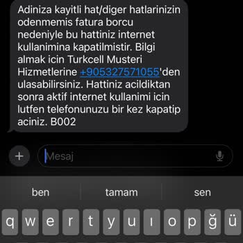 Yanlış Fatura Bildirimleri Ve Sürekli Aramalar