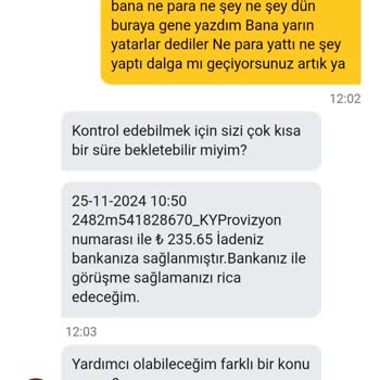 İade Edilmeyen Para Ve Hadi Kart Sorunu