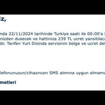 Türk Telekom'un Yurtdışı Fatura Şaşkınlığı: Kullanmadığım Servis İçin 800 TL!