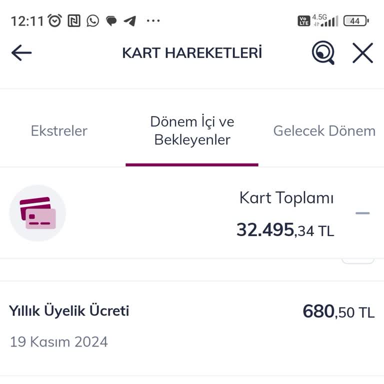Yıllık Üyelik Ücreti İadesi Talebi