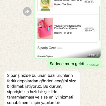 Eksik Ürünler Ve İptal Edilen Siparişler Karşısında Mağduriyet