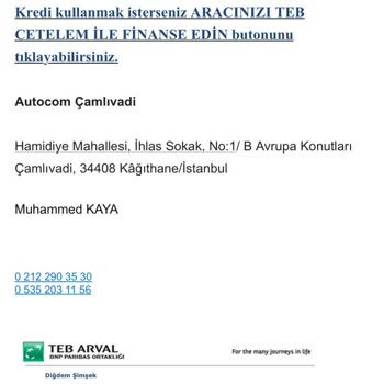TEB Arval 2. El Satış Ekibinin Sorunlu Hizmeti Ve Fiyat Artışı