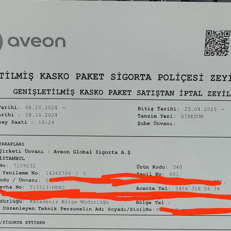 Kasko İadesi İçin Aveon Firmasıyla İletişim Sorunu