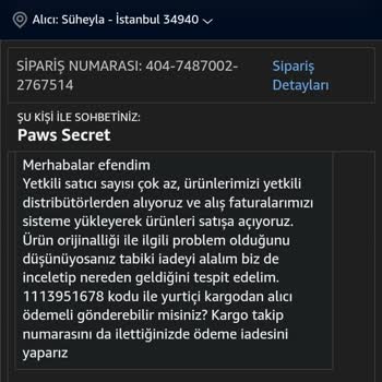 Amazon'dan Aldığım Kedi Maması Sahte Çıktı, İade Sürecinde Sorun Yaşıyorum