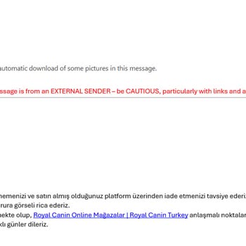 Amazon'dan Aldığım Kedi Maması Sahte Çıktı, İade Sürecinde Sorun Yaşıyorum