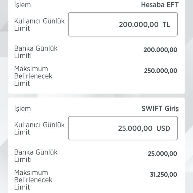 Ziraat Bankası'nda EFT Limit Artışı Sorunu