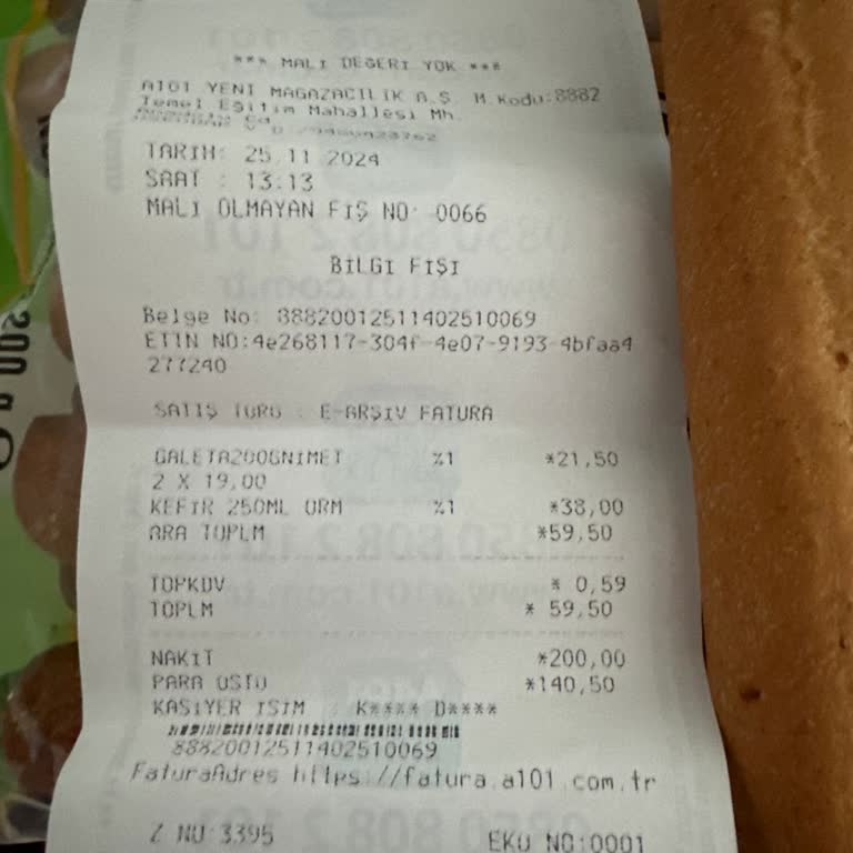 A101 Yanık Galeta İadesini Reddetti