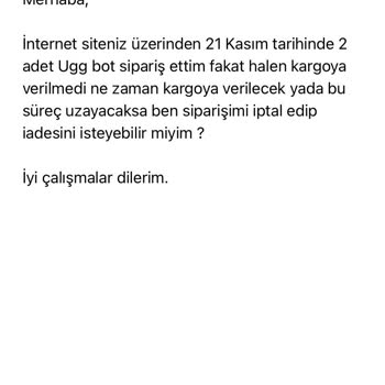 Sipariş İptali Ve Cevapsız İletişim Sorunu