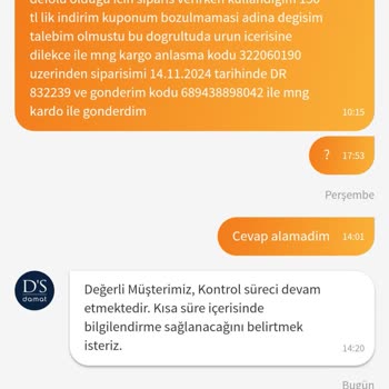 DS Damat'tan Hatalı Gömlek Ve Geciken Yanıt Sorunu
