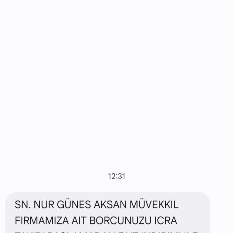 Yanlış Borç Bildirimi Ve Şüpheli Telefon Numarası