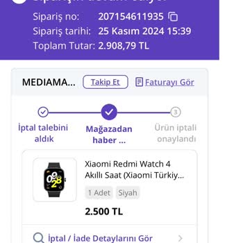Yanlış Ürün İptal Edilmedi, Mağduriyet Yaşıyorum