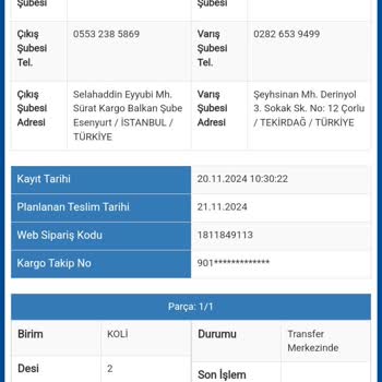Teslimat Gecikmesi Ve Müşteri Hizmetlerine Ulaşamama Sorunu