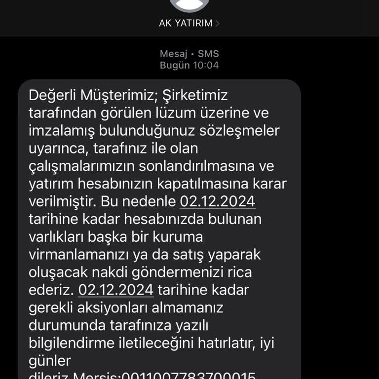 Sebepsiz Hesap Kapatma Mağduriyeti