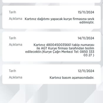 Kredi Kartı Teslimatında Sorunlar