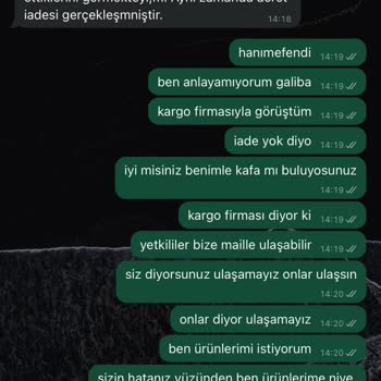 Yanlış İade Süreci Ve Teslimat Karmaşası