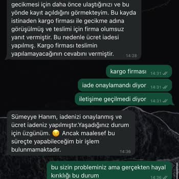 Yanlış İade Süreci Ve Teslimat Karmaşası