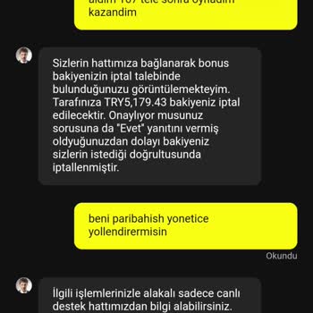 Kazancımın İptali Ve Hesap Sıfırlama Sorunu