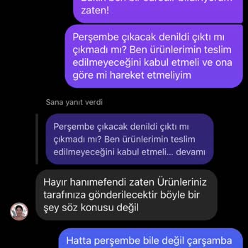 Geciken Sipariş Ve İletişimsizlik Sorunu