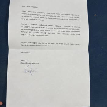 Mango Kot Pantolonlarında İz Sorunu Ve Müşteri Memnuniyetsizliği