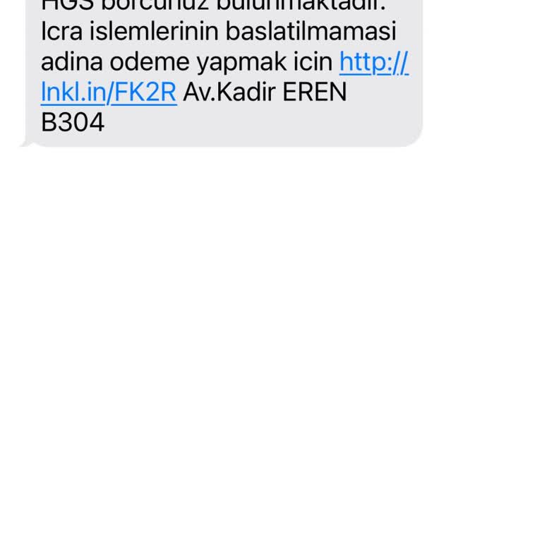 HGS Borcu Mesajı: Kimlik Bilgilerim Tehlikede