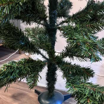 İstenen Çam Ağacı Yerine Plastik Ayaklı Seyrek Ağaç Geldi