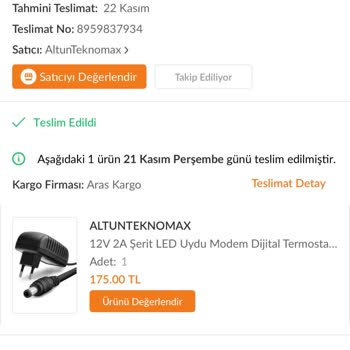 Aras Kargo'da Teslim Edilmeyen Kargo Sorunu