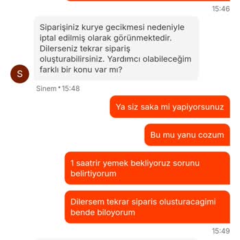 Migros Yemek Siparişinde Hayal Kırıklığı Ve İlgisiz Müşteri Temsilcisi