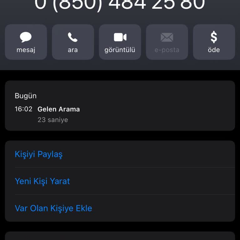 Bilinmeyen Numaralardan Gelen Şüpheli Aramalar Hakkında Şikayet