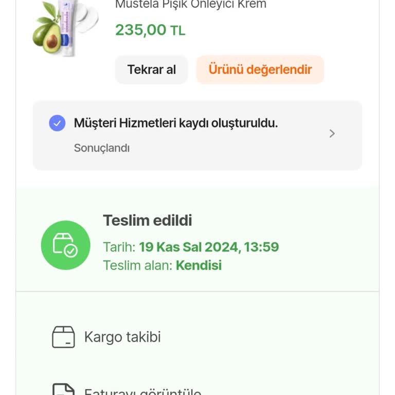 Teslim Edilmediği Halde Teslim Edildi Görünen Sipariş