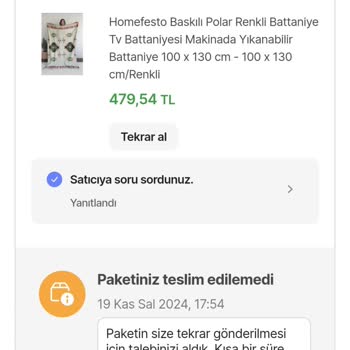 Sipariş Teslimatında Yaşanan Gecikme Ve İletişim Sorunları