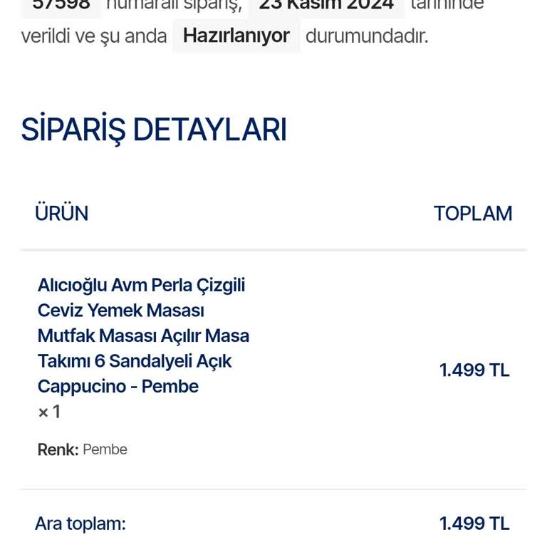 Mobilya Siparişi Sonrası İletişim Kurulamıyor