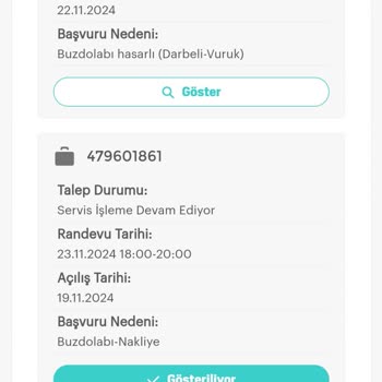 Darbeli Buzdolabı Ve Yetersiz Müşteri Hizmetleri