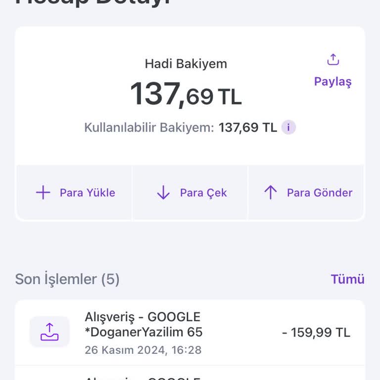 Hesabımdan İzinsiz Para Çekimi Ve İade Talebi