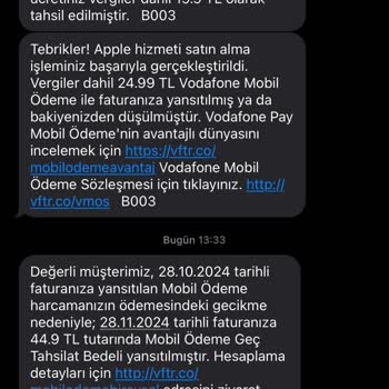 Vodafone'un Yüksek Gecikme Bedeli Mağduriyeti