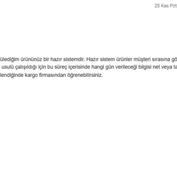 Sipariş Sürecinde Belirsizlik Ve Yanıltıcı Bilgilendirme