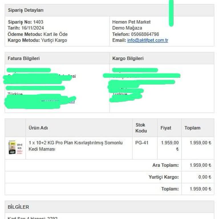 Hemenpet.com.tr Kedim İçin Sipariş Verdim, Mama Hâlâ Yok!