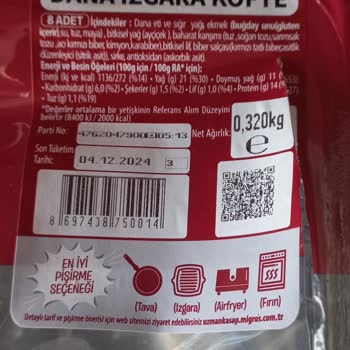 Migros Uzman Kasap Köfte Ürününde Kıl Şoku