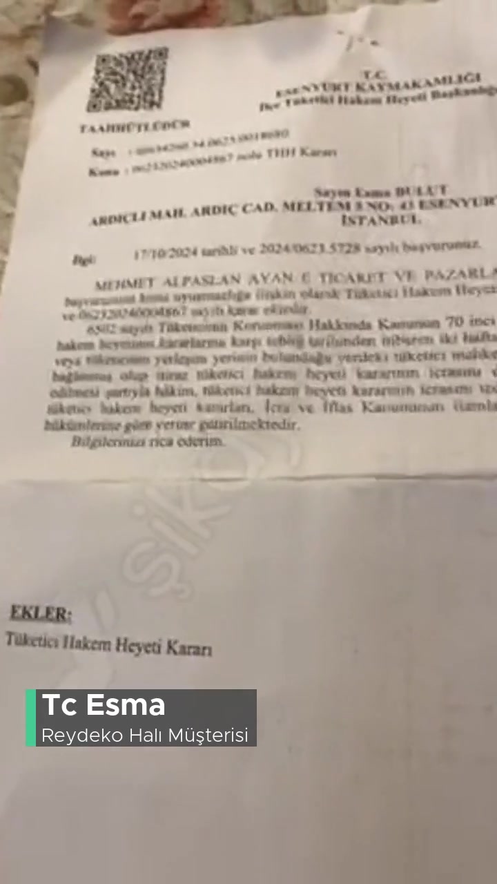 Reydeko Halı Ürün Teslimatı Yapılmadı! videonun kapak resmi
