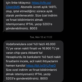 İzinsiz SMS Gönderimi Ve Yanıltıcı Bilgilendirme Sorunu