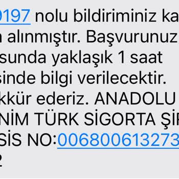 Anadolu Sigorta'nın İkame Araç Hizmeti Hayal Kırıklığı