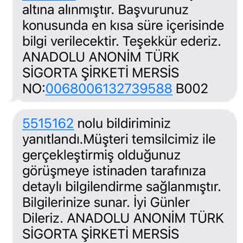 Anadolu Sigorta'nın İkame Araç Hizmeti Hayal Kırıklığı