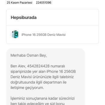 Yanlış Gönderilen Ürün Ve Yetersiz Müşteri Hizmetleri