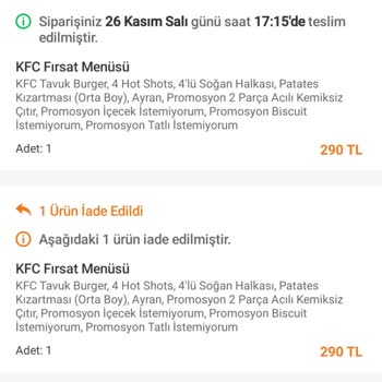 Hamilelikte Gelen Siparişin Kalitesi Hayal Kırıklığı Yarattı