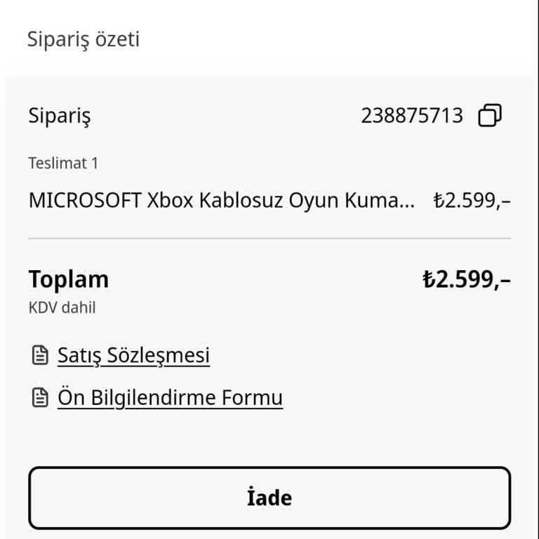Garanti Süresi Yanlış Başlatılan Xbox Kontrol Cihazı