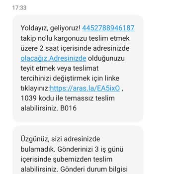 Aras Kargo Teslimatında Yaşanan Sorunlar Ve Yanıltıcı Bilgilendirme