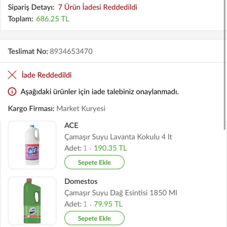 Geç Teslimat Ve İade Sorunu